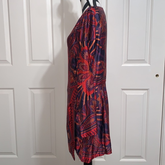 FARM RIO  Macaw Arabesque Wrap Mini Dress - Picture 4 of 10